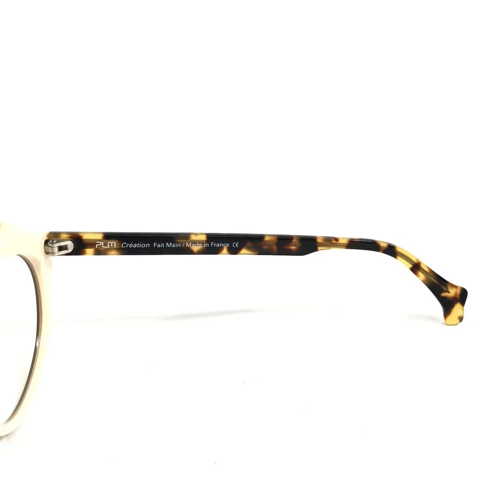 PLM Creation Eyeglasses Frames RE-BELLE XP 216 Green Ivory Tortoise 50-17-140